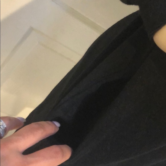 BLACK CAGE SLEEVE KNIT DRESS - Picture 5 of 9